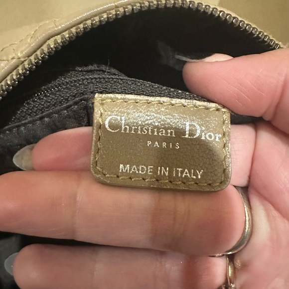 Christian Dior Cannage Patent Tan Bowler Bag - Picture 14 of 16